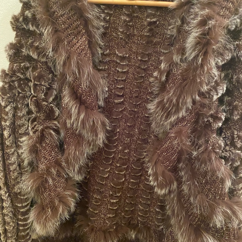 Sweater Fur Jacket. Size L